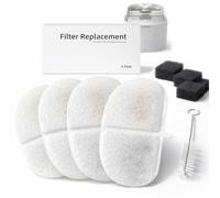 COSIPET Pack Recambio Filtros para Fuente 2,5L WiFi, 4 Filtros Resina y Carbón Activado, 4 Esponjas Prefiltro, Cepillo Limpieza, 9 Unidades