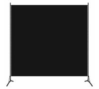 Cosisti Biombo Separador, Biombo Divisor 175 x 180 cm, Decoración Elegante, Separador de Ambientes Plegable, Divisor de Habitaciones, Negro
