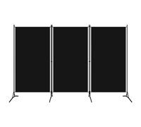 Cosisti Biombo Separador, Biombo Divisor 260 x 180 cm, Decoración Elegante, Separador de Ambientes Plegable, Divisor de Habitaciones, Negro