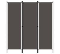 Cosisti Biombo Separador de 3 Paneles, Biombo Divisor 150x180 cm, Separador de Ambientes Plegable, Decoración Elegante, Divisor de Habitaciones, Antracita