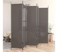 Cosisti Biombo Separador de 5 Paneles, Biombo Divisor 250 x 200 cm, Decoración Elegante, Separador de Ambientes Plegable, Divisor de Habitaciones, Antracita-2