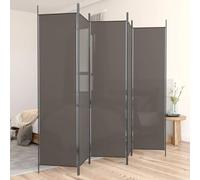 Cosisti Biombo Separador de 5 Paneles, Biombo Divisor 250 x 220 cm, Decoración Elegante, Separador de Ambientes Plegable, Divisor de Habitaciones, Antracita-2