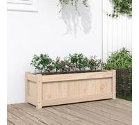Cosisti Jardineras Exterior Grandes 90x31x31 cm, Macetero Grande, Maceteros de Madera para Plantas, Jardinera de Madera para Jardín Balcón o Terraza Pino Natural