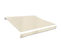 Cosisti Toldo de Lona 300 x 250 cm, Tela de Repuestos para Toldos, Techo de Repuesto Impermeable para Patio, Terraza y Jardín - Crema