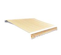 Cosisti Toldo de Lona 350 x 250 cm, Tela de Repuestos para Toldos, Techo de Repuesto para Toldo,Toldo Impermeable para Patio,Telas para Toldos para Patio Terraza Jardín Naranja y Blanco