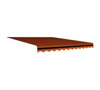 Cosisti Toldo de Lona 350 x 250 cm, Tela de Repuestos, Techo de Repuesto, Impermeable para Patio, Terraza y Jardín - Naranja y Marrón
