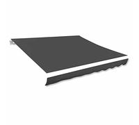 Cosisti Toldo de Lona 400 x 300 cm, Tela de Repuestos para Toldos, Techo de Repuesto para Toldo,Toldo Impermeable para Patio,Telas para Toldos para Patio Terraza Jardín Antracita