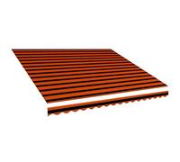 Cosisti Toldo de Lona 450 x 300 cm, Tela de Repuestos para Toldos, Techo de Repuesto para Toldo,Toldo Impermeable para Patio,Telas para Toldos para Patio Terraza Jardín Naranja y marrón