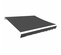 Cosisti Toldo de Lona 500 x 300 cm, Tela de Repuestos para Toldos, Techo de Repuesto para Toldo,Toldo Impermeable para Patio,Telas para Toldos para Patio Terraza Jardín Antracita