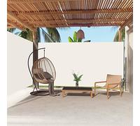 Cosisti Toldo Lateral Retráctil 200 x 600 cm, Protege la Privacidad, Protección UV Resistente al Agua, Toldo Lateral para Balcón, Jardin, Terraza, Retroceso Automático, Crema