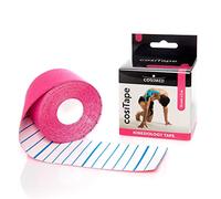 cosiTape - Cinta kinesiológica (5 m x 5 cm, hipoalergénica, transpirable y resistente al agua), color rosa