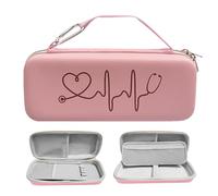 COSLANLEE Funda para estetoscopio Omron 3M Littmann Classic III, Lightweight II S.E, MDF Acoustica Deluxe - Espacio adicional para tijeras médicas de vendaje EMT (rosa)