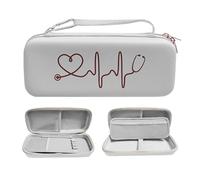 COSLANLEE Funda rígida para estetoscopio 3M Littmann Classic III, Lightweight II S.E, Cardiology IV Diagnostic, bolsas de soporte para estetoscopio con bolsillos para accesorios de médico y enfermera,