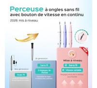 COSLUS Fresa de uñas inalámbrica portátil para uñas de gel: lima de uñas eléctrica, regulación de velocidad continua para manicura, pedicura y uñas acrílicas, taladro de plástico (rosa)