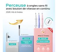 COSLUS Fresa de uñas inalámbrica portátil para uñas de gel: lima de uñas eléctrica, regulación de velocidad continua para manicura, pedicura y uñas acrílicas, taladro de plástico para principiantes y