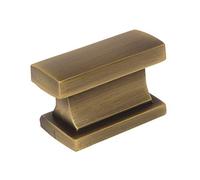 Cosme 701bab contemporáneo cepillado latón antiguo armario Hardware pomo - 1 - 7/16 cm de largo - 10 unidades