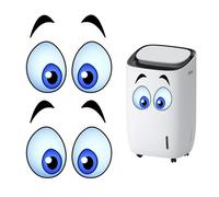 Cosmeria 2 pegatinas de ojos para pegar, pegatinas de ojos autoadhesivas impermeables para robot cortacésped y robot aspirador, pegatinas decorativas divertidas para robots y dispositivos