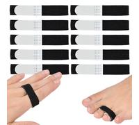 Cosmeria Buddy Straps Set con 10 vendas para dedos, cómodas férulas protectoras, elásticas y agradables para la piel para dedos lesionados, sin pulgar