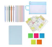 Cosmeria Set Completo de Diario de la Biblia con Marcador de Biblia, Cuaderno A5, Registro de la Biblia, Lápices y Bolsa Portátil, Ideal para el Estudio de la Biblia y la Organización de la Oficina