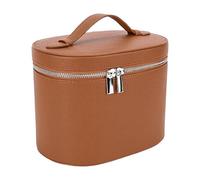 Cosmetic Bag, Travel Organizer Pouches, 9.45x5.51x6.3 Inch, PU Leather Waterproof Design, Zipper Closure, Multi-Use Vanity Tote, Ideal for Jewelry, Toiletries, Beach, Girls, Train