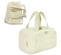 Cosmetic Case with Handle, Large Makeup Bag, Travel Organizer Bag with Compartments, Sturdy Makeup Bag, Puffy Makeup Cosmetic Bag Organizer, Portable Storage Cosmetic Bag For Cosmetics