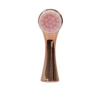 COSMETIC CLUB Cepillo Facial 2 en 1 Exfoliante y Limpiador Rosa y Blanco | Plástico, cepillo facial 2 en 1, exfoliante y limpiador, todo tipo de pieles, desmaquilla en profundidad, rosa y blanco