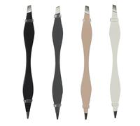 COSMETIC CLUB Pinza de Depilar Doble Precisión Acero Color Aleatorio | Metal, pinza de depilar doble, precisión, depilación de cejas y vello, agarre firme, duradera, compacta, aleatorio