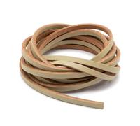 Cosmetic Leather Cordones de Cuero 120 cm en 17 Colores, Sección Cuadrada 3 mm, Cordones para Zapatos, Botas, Náuticos, Mocasines y Zapatillas, Compatibles con Timberland, Made in Italy