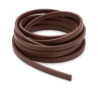 Cosmetic Leather Cordones de Cuero 120 cm en 17 Colores, Sección Cuadrada 3 mm, Cordones para Zapatos, Botas, Náuticos, Mocasines y Zapatillas, Compatibles con Timberland, Made in Italy