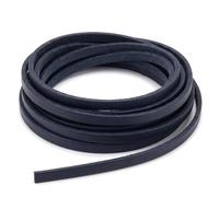 Cosmetic Leather Cordones de Cuero 120 cm en 17 Colores, Sección Cuadrada 3 mm, Cordones para Zapatos, Botas, Náuticos, Mocasines y Zapatillas, Compatibles con Timberland, Made in Italy