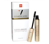 COSMETIC LEVEL, LEVELBROW, Lamination Fix & Treat | Topcoat transparente para cejas pobladas y definidas | Gel antitransferencia | Secado ultrarrápido | Aplicación rápida y fácil | 6ml