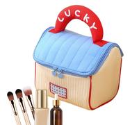 Cosmetic Travel Bag, Multipurpose Makeup Organizer, Portable Storage Handbag, Zipper Pouch with Handle, Ideal for Shampoo, Lotion, Toothpaste, Facial Cleanser, Women, Vacation, Daily Use
