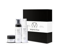 COSMÉTICA VITAL COFRE BULGARIAN ROSE. Este cofre incluye tres productos esenciales: mousse limpiadora, agua de rosas y crema facial, formulados con Rosa Damascena.