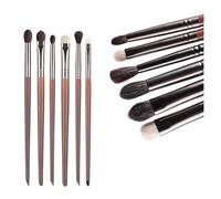 Cosmético 2/6 Uds Maquillaje Sombra de Ojos Juego de brochas Herramienta de Pelo de Cabra Maquillaje Ultra Suave licuadora cónica Kit difuso Cepillo de Pliegue Cortado (Size : 6pcs2horseweasel)