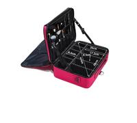 Cosmetics Travel Bag， Neceser de Viaje, Estuche de Maquillaje Profesional, Bolsa de cosméticos, Estuche de Belleza ，Large-Capacity Makeup Bag(Rose L 3 Layers v2)