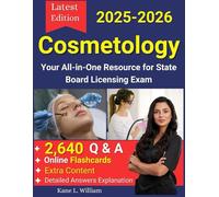 Cosmetology Exam Prep 2025-2026: Complete Study Guide with 2,640 Practice Questions, 24 Full-Length Practice Tests and Online Flashcards-Your All-in-One Resource for State Board Licensing Exam