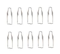 COSMEVIVI 10 Resortes Watergate para Trompeta, Accesorios para Montaje de Válvula de Drenaje, Muelles de Hierro Negro, Compatibles Mayoría de Trompetas, Juego de Piezas Clave