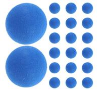 COSMEVIVI 100 Bolas de Repuesto de Espuma EVA de 2,2 cm, Redondas y Suaves para bláster, minipelotas de Voleibol para armar, para lanzar Juguetes, Fiestas y Juegos de Disparos, Color Azul.