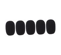 COSMEVIVI 10piezas Cubiertas De Microfono De Esponja Impermeables Para De Viento y Saliva De Color Negro Para Conferencias Entrevistas y Presentaciones