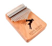 COSMEVIVI 17 Teclas Piano De Pulgar Kalimba Educativa Madera Fácil De Usar Para Principiantes