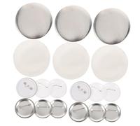 COSMEVIVI 1juego Materiales Para Hacer Insignias Kit De Botones De Base Plástica y Metálica Para Manualidades y Personalización