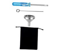 COSMEVIVI 1juego Mini Set De De Relleno para Joyería De Cremación Kit De Accesorios Inoxidable para Llenar Urnas y Collares Incluye Embudo Destornillador y Bolsa para Mascotas y Queridos