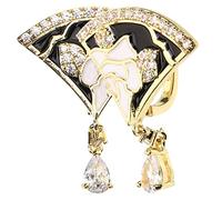 COSMEVIVI 1par Pendientes De Flores De Fan Para Mujeres Aretes De Estudio De Moda y Joyería De Fiesta Para Chicas Adolescentes De Accesorios Elegantes