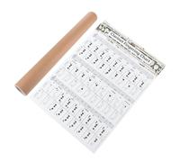 COSMEVIVI 1pieza Guía De Acordes Para Clarinete Póster De Referencia Musical Para Principiantes Práctica Fácil y Duradera Material Resistente Para Aprender Teoría Musical