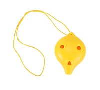COSMEVIVI 1pieza Ocarina De Resina De Amarilla Instrumento Musical Duradero Suave y Brillante Para Principiantes y Estudiantes Diseño Resistente Caídas