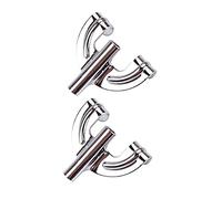 COSMEVIVI 2 Piezas Accesorios De Batería Ganchos Chapados Para Bombo De Repuesto Para Kit De Batería Gancho De Montaje Para De Hierro Escenario De Práctica