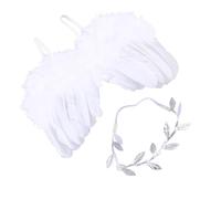 COSMEVIVI 2 Uds Accesorios Para Fotografía De Bebé Disfraz De Alas Kit De Bebé Diadema Para Niños Lazos Para El Cabello Atrezos Para Fotografía De Bebés Alas Para Sesión De Fotos De Bebé