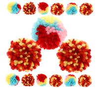 COSMEVIVI 20piezas Juguetes De Peluche para Gatos Bolas Interactivas para Masticar y Jugar Interiores Estimula El Instinto Natural De Caza