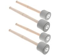 COSMEVIVI 2pares of Bass Drum Mallet Foam Drumsticks for Percussion Instrument Accessories Lightweight and Non- Design for Easy Grip