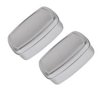 COSMEVIVI 2piezas Caja De Aluminio para Jabón Latas Tapa Recipientes Herméticos para Almacenamiento De Maquillaje y Accesorios Jaboneras Portátiles para Viajes